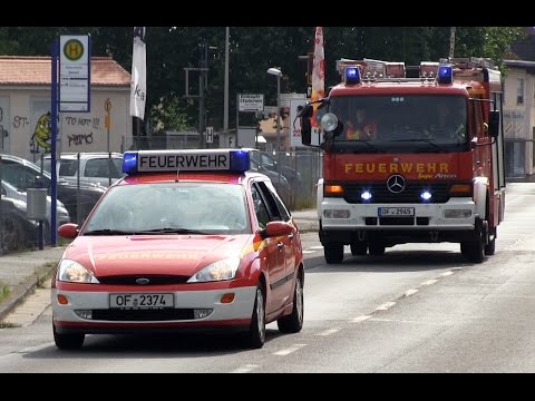 [LAGERHALLENBRAND IN OFFENTHAL] - Gemeinschaftsübung Feuerwehr Dreieich + DRK OV Dreieich