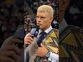Cody Rhodes just brought up Shorty G to Chad Gable… 😬
