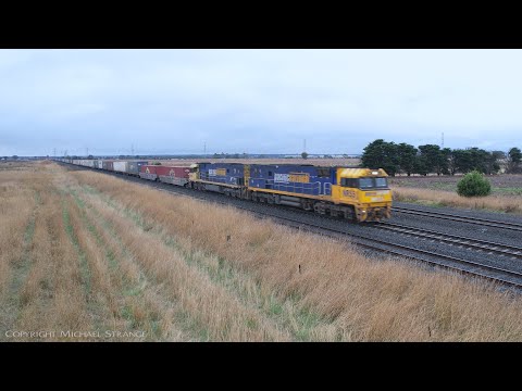 6PM7 Pacific National Intermodal Container Train  (18/4/2022) - PoathTV Railways