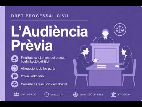 Dret Processal Civil: vídeo complementari 1