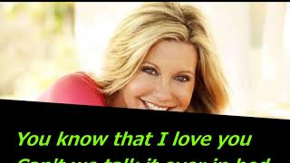 Can’t We Talk It Over in Bed - Olivia Newton-John - Lyrics