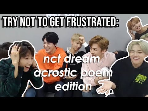 why the dreamies say no to mark when he wants to do an acrostic poem