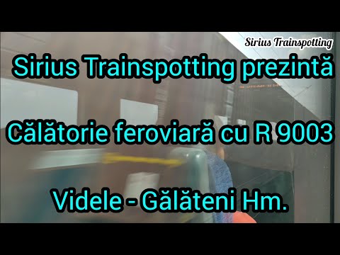 Călătorie feroviară cu R 9003 al CFR Călători între stațiile Videle și Gălăteni Hm. 13 August 2022