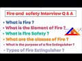 Fire Safety Interview Fire Safety Interview Question And Answer Safety Interview Question Answer