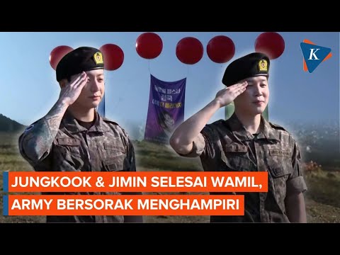 Jimin dan Jungkook Selesai Wajib Militer, Beri Hormat ke ARMY