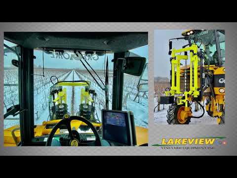 Gregoire G8 with Collard PrePruner - Efficient Vineyard Pruning