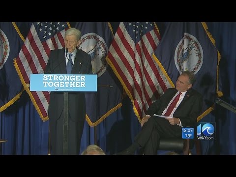 Midday: John Warner formally endorses Hillary Clinton