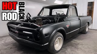 I PAINTED THE ‘68 C10 HOT ROD BLACK! (Filmed in 4K on iPhone 13 Pro)