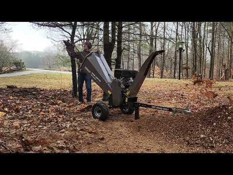 Green-Power America Wood Chipper in Action