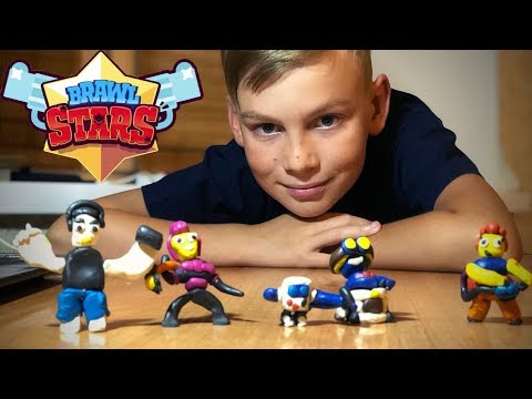 Из пластилина герои игры Brawl Stars.