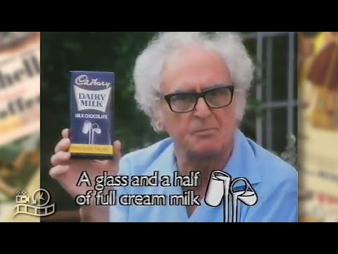 Cadbury Professor Julius Sumner Miller Sand in Funnel 1980s Advertisement Australia Commercial Ad