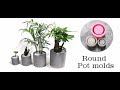 DIY Concrete Planter how to use rubber silicone  Mold to boost your diy projects
