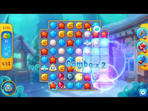 Fishdom 5748 Level - 18 moves - NO BooSTERS