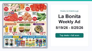 La Bonita Weekly Ad (8/19/26 - 8/25/26) Top 10 Deals