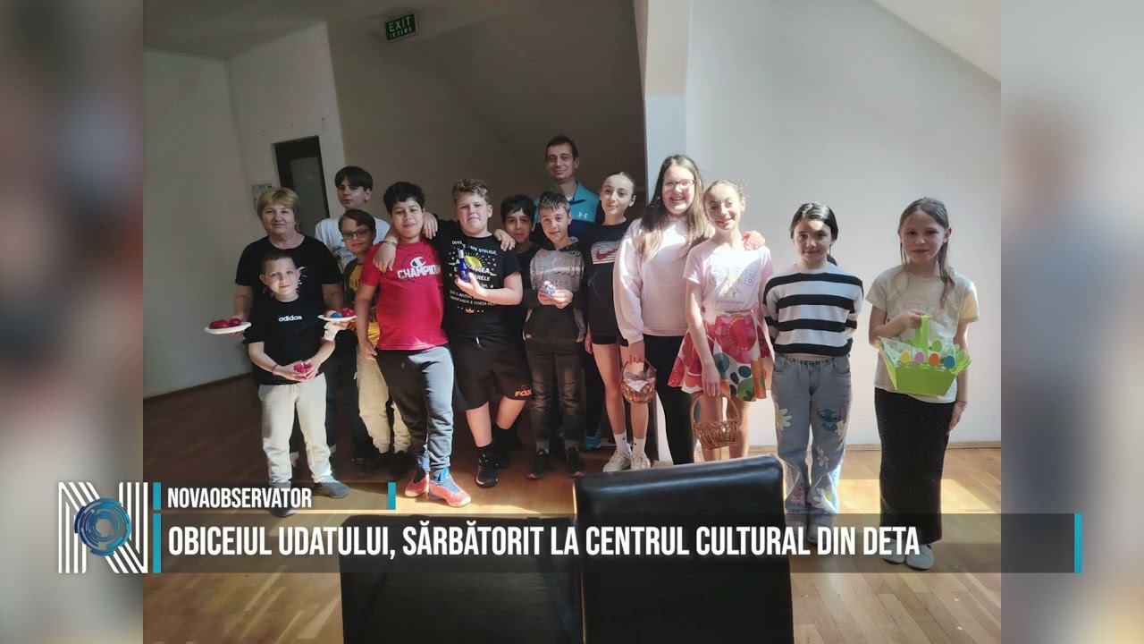 Obiceiul udatului, sărbătorit la Centrul Cultural din Deta