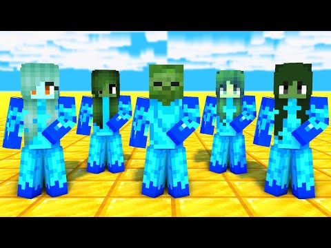 MONSTER SCHOOL : SIMPLE DIMPLE ICE ZOMBIE FAMILY - MINECRAFT ANIMATION