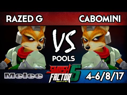 Smash Factor 6 - CREW SF | RAZED G (Fox/Sheik) Vs. CaboMini (Fox) - Melee Pools