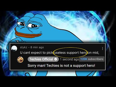 Sorry Icefrog! Techies is not a support hero, I hope this video changes his mind..
