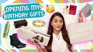 What I Got For My BIRTHDAY !! 🎁🥳 Opening My *BIRTHDAY GIFTS* | Jewellery, Bags, Hair Care & More!