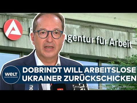 Video Thumbnail: UKRAINE-KRIEG: Knallharte Forderung! Alexander Dobrindt will arbeitslose Ukrainer abschieben