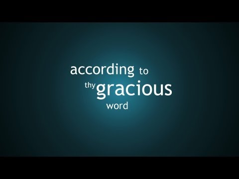 According to Thy Gracious Word - Backing track (No Vocals) - New Scottish Hymns