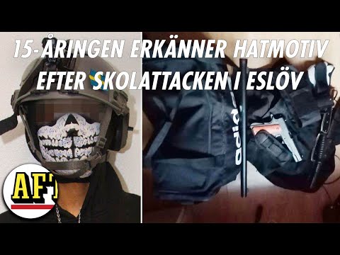 15-åringen erkänner hatmotiv efter skolattacken i Eslöv