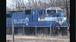 preview picture of video 'Conrail & CSX at Big Pool Junction (February 8 2000)'