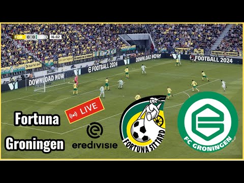 Football Fortuna Sittard vs Groningen Live Eredivisie Full Today Simulation Gameplay PC