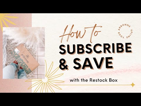 Subscribe & Save with your favorite Arbonne products