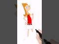 Quick Easy Draw Candace From Phineas And Ferb Cartoon Character Tutorial Shorts Disney
