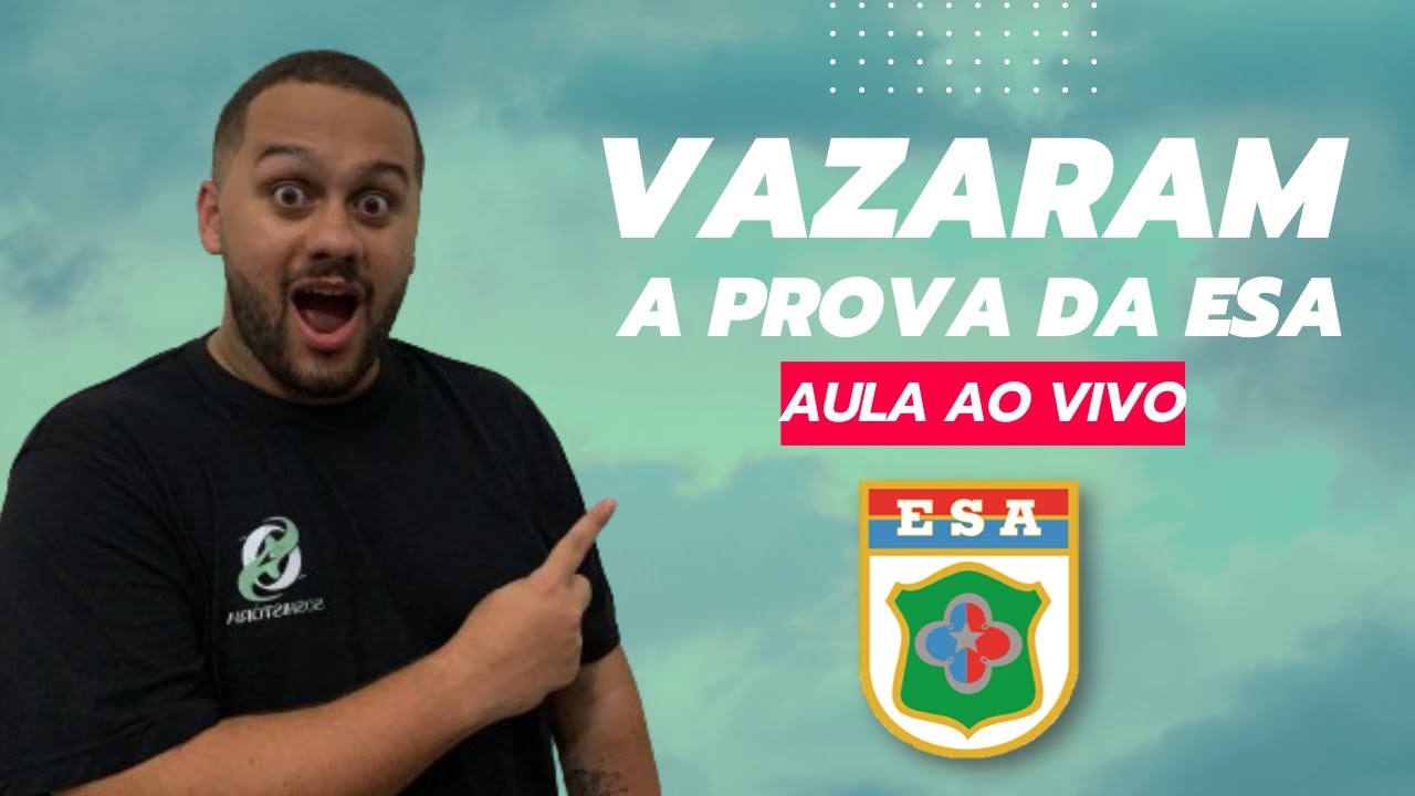 VAZARAM A PROVA DA ESA 2024 (AULA AO VIVO) - SOS História {Prof.Pedro Riccioppo}