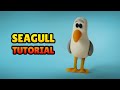 DIY How To Make SEAGULL Easy Polymer Clay Plastilina And Fondant Cakes Tutorial