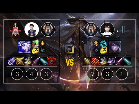 APK Trigger Ashe vs DWG Nuclear Aphelios Bot - KR Patch 10.13