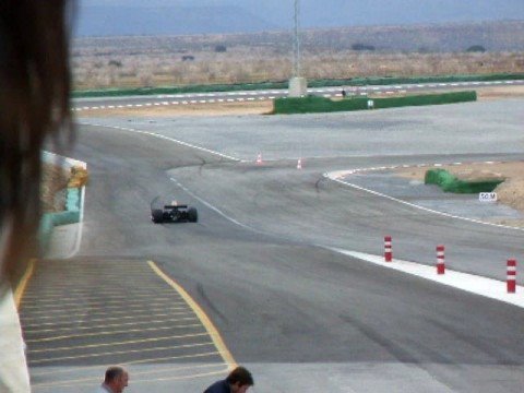 Circuito de Guadix. LOTUS 87B y MATRA 670B saliendo de boxes