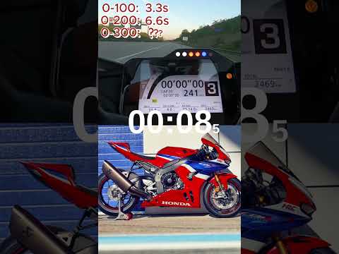 Honda CBR1000RR-R Fireblade SP 0-299 km/h – Full Throttle Acceleration