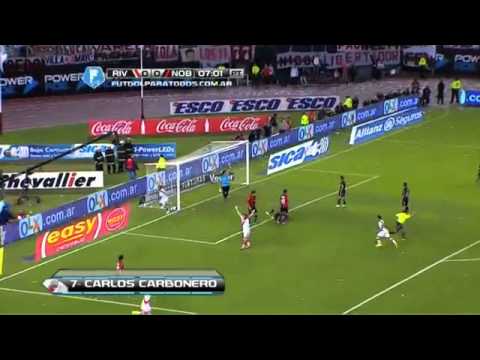 Gol de Carbonero River 1 Newell's 0 Fecha 11 Torneo Final 2014