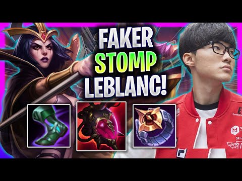 FAKER STOMPING WITH LEBLANC! - T1 Faker Plays Leblanc Mid vs Malzahar! | Season 2024