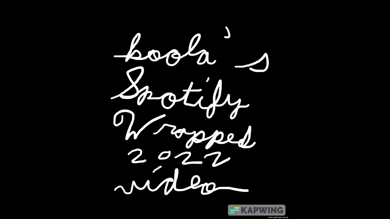 spotify wrapped 2022 video