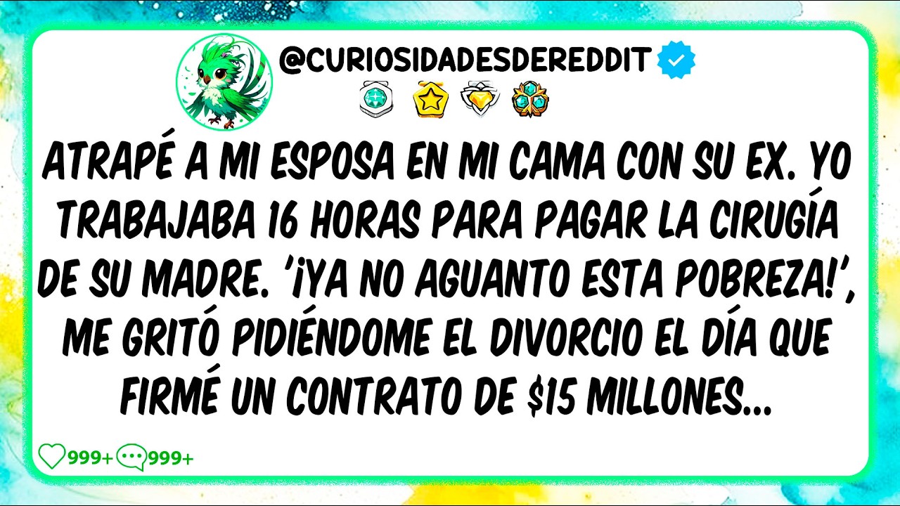 Atrapé a mi ESPOSA en MI cama con su ex mientras trabajaba 16h para pagar la cirugía de su madre