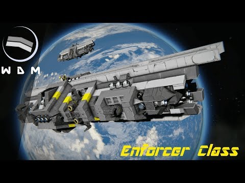 Space Engineers - Showcase Enforcer - Heavy Aerospace Corvette