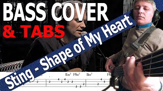Sting - Shape of My Heart (Bass Cover) + TABS