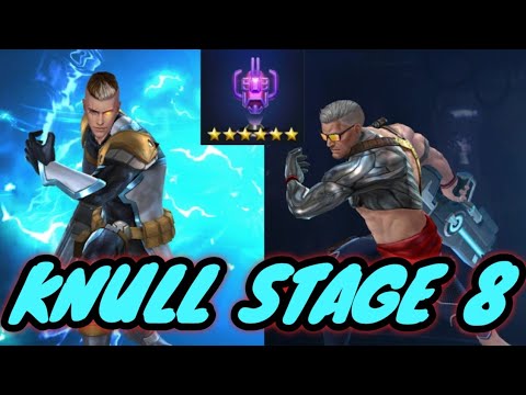 CABLE - X OF SWORDS VS SUMMER DAYS | RAGE COMPARISON | KNULL STAGE 8 | MARVEL FUTURE FIGHT | MFF F2P