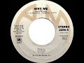 1980 HITS ARCHIVE: Why Me - Styx (stereo 45)