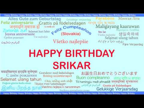 Srikar   Languages Idiomas - Happy Birthday