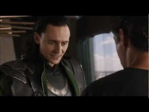 The AVENGERS - Iron Man vs Loki [The Portal Opens] HD