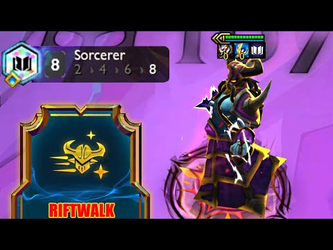 Riftwalk + Force Pulse + 8 Sorcerer 3 Star Kassadin ⭐⭐⭐...