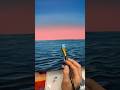 How to Paint Ocean Water with Acrylics | 3-Minute Time Lapse Tutorial