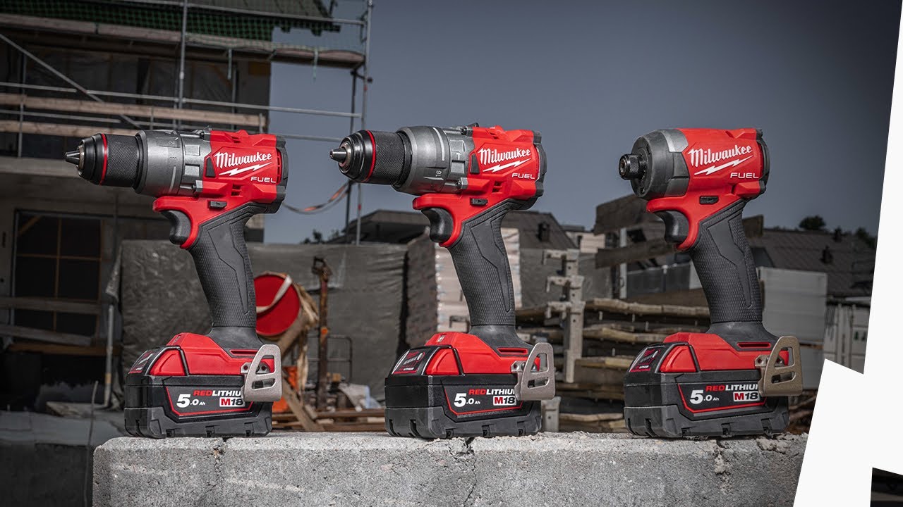Milwaukee M18 FUEL Combi Drill Kit (2 x 5 Ah) 18V M18FPD3502X