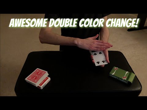 Double Color Change! Sleight Of Hand Trick Performance/Tutorial