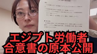 【エジプト労働者流入】仕方ないので、原本を公開します。